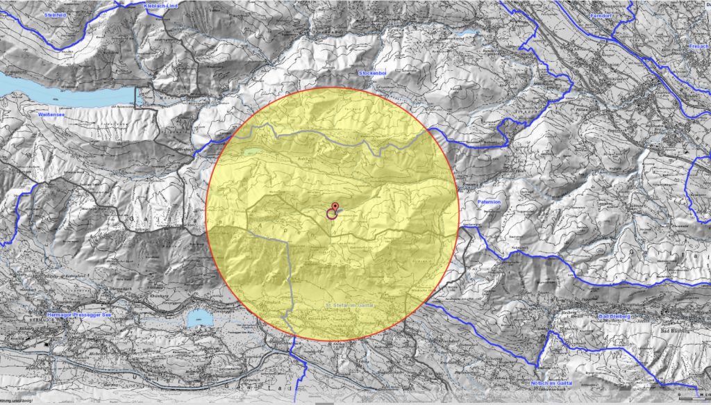 Sperrkreis Belegstelle Paternioneralm